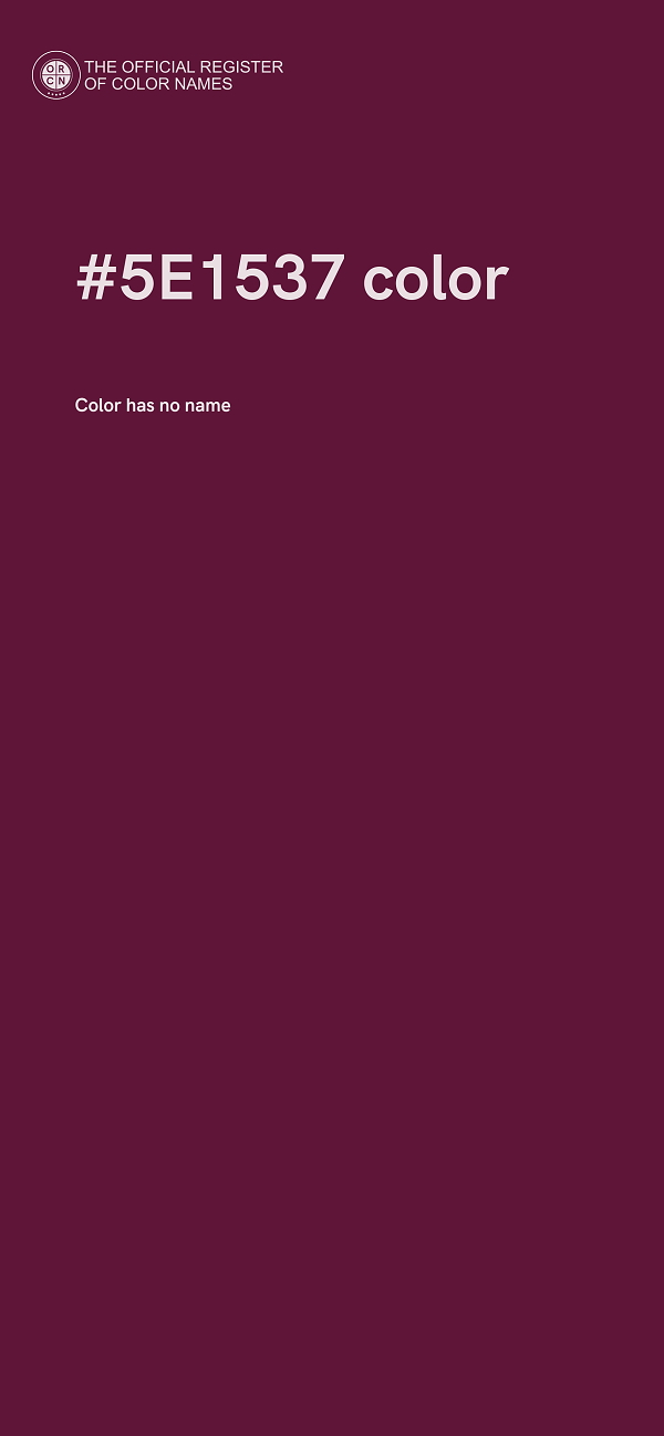 #5E1537 color image