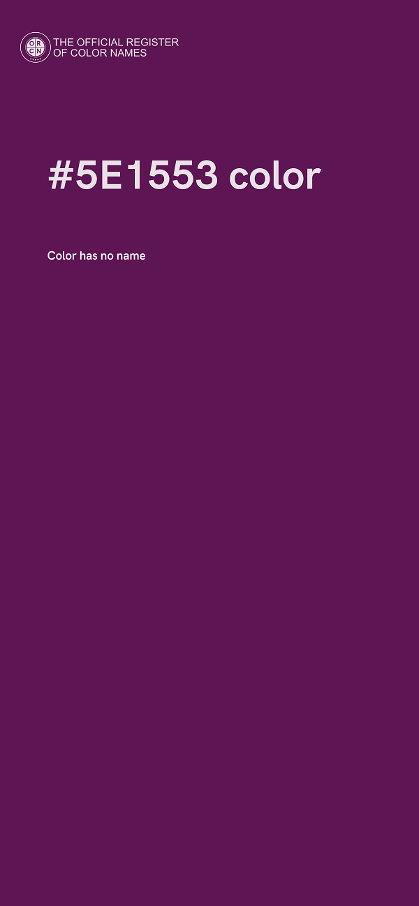 #5E1553 color image