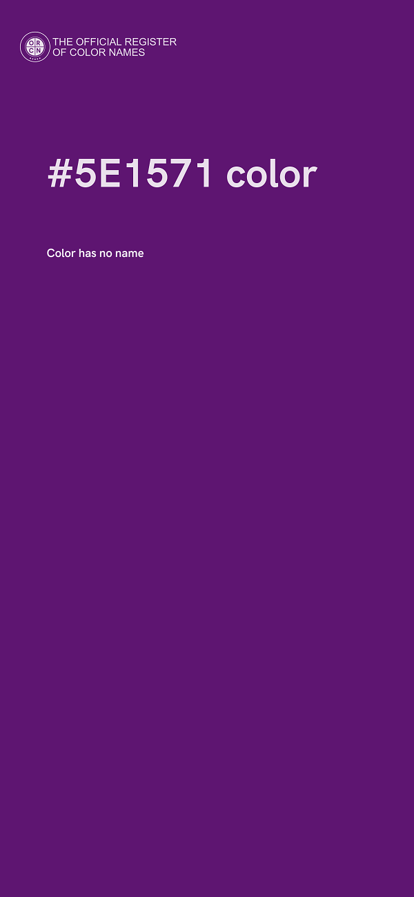 #5E1571 color image