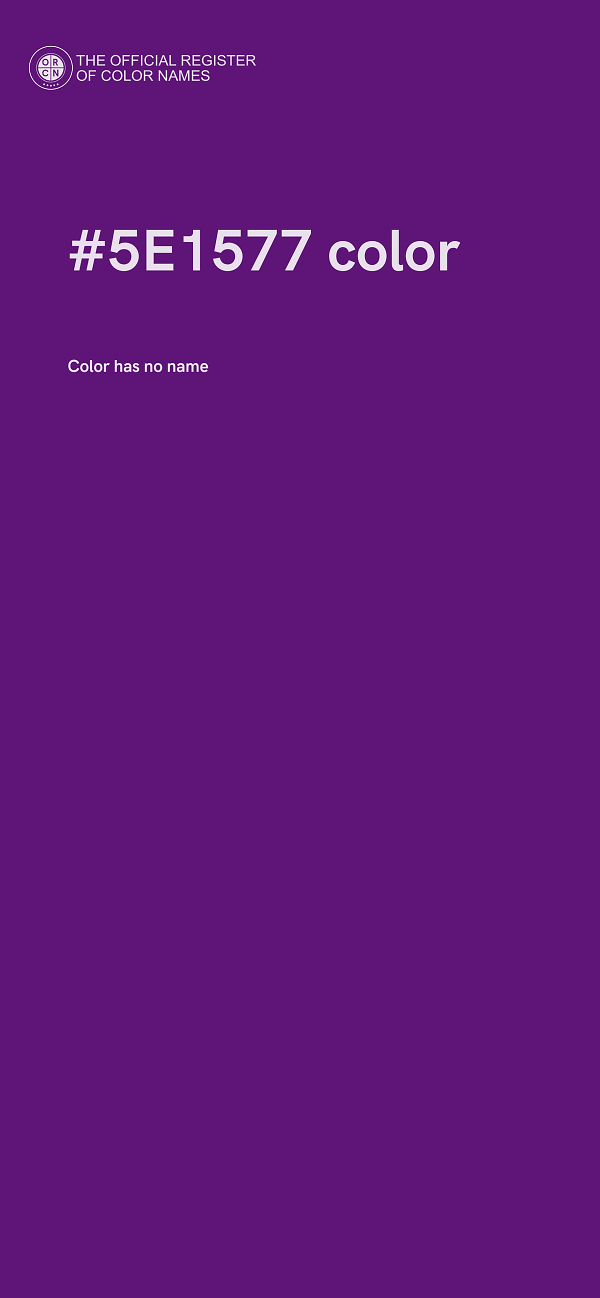 #5E1577 color image
