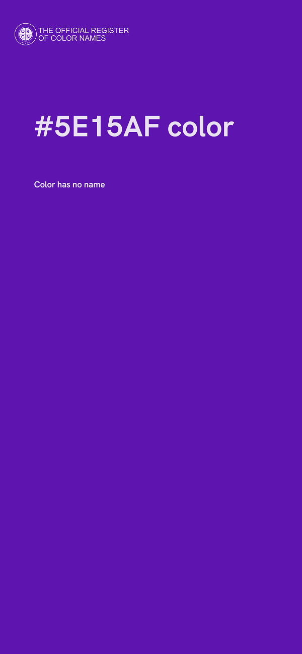 #5E15AF color image