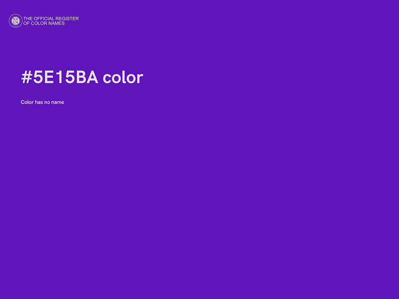 #5E15BA color image