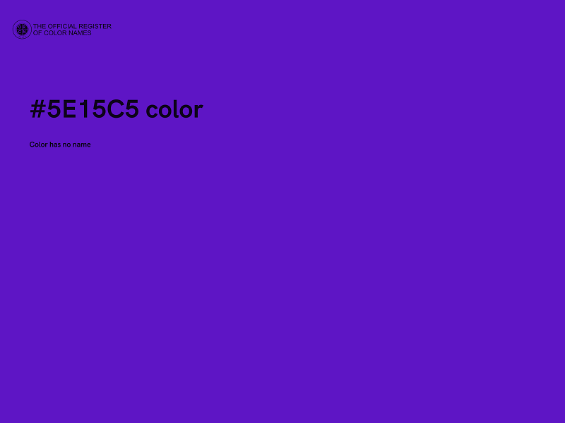 #5E15C5 color image