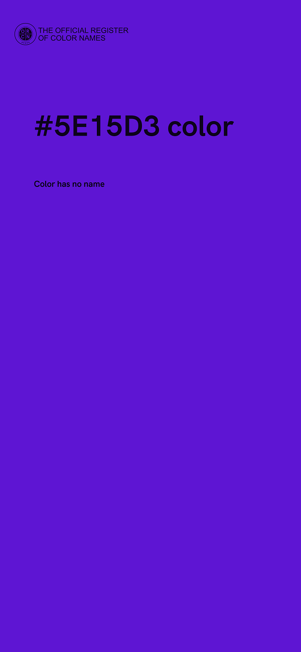 #5E15D3 color image