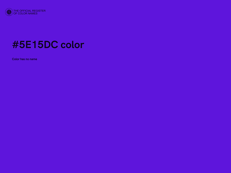 #5E15DC color image