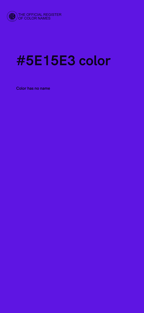 #5E15E3 color image