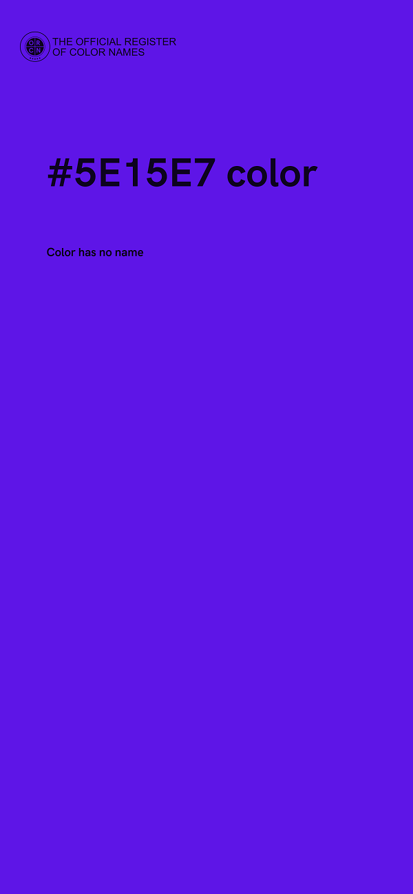 #5E15E7 color image