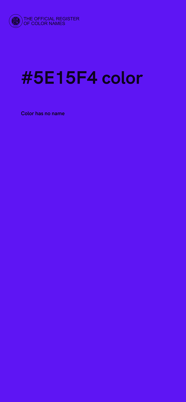 #5E15F4 color image