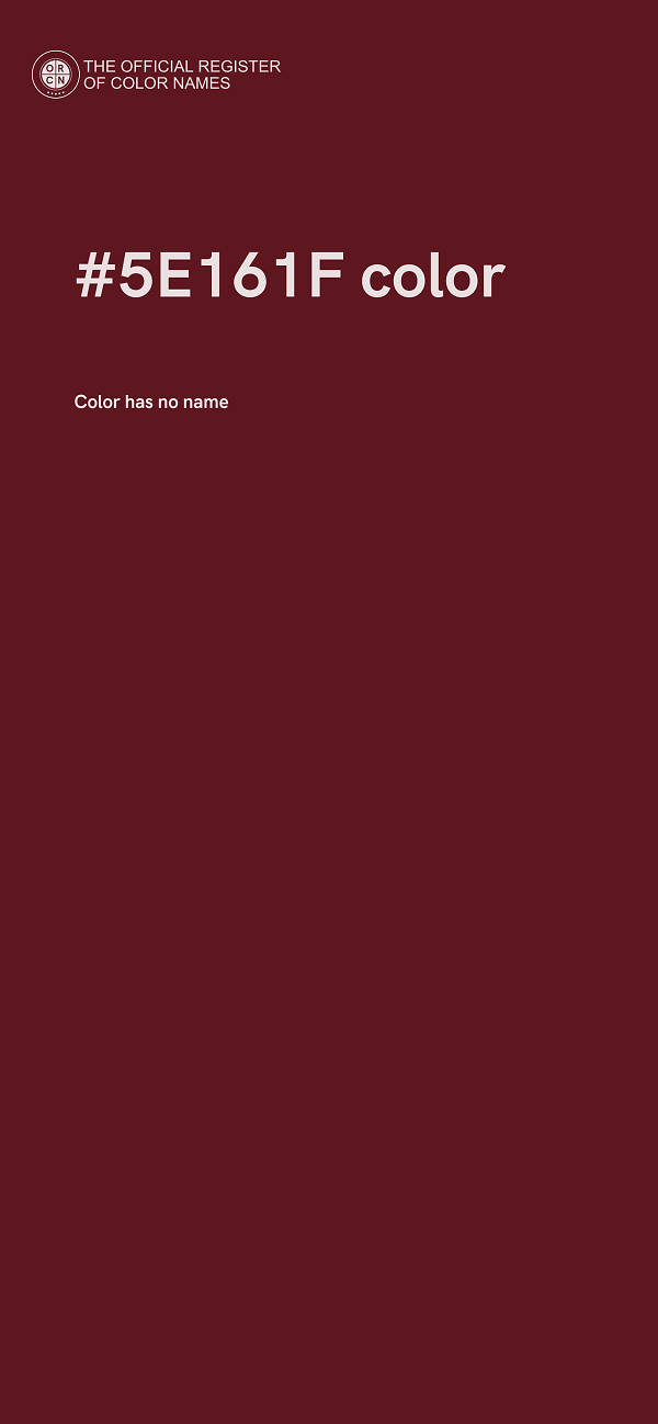 #5E161F color image