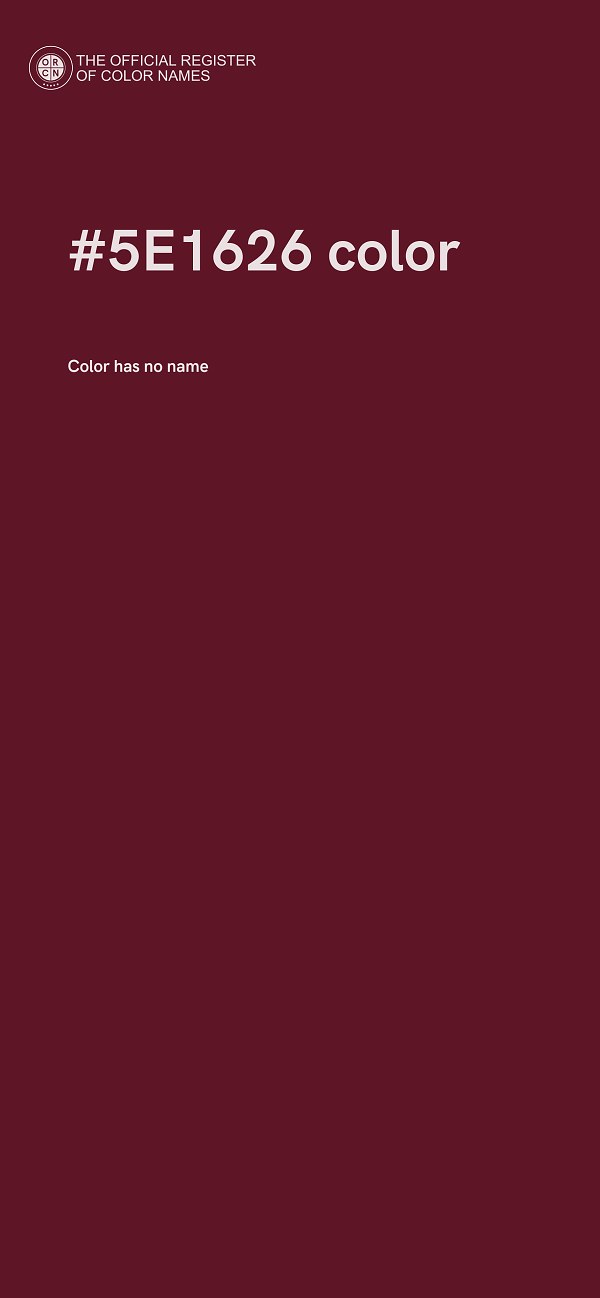 #5E1626 color image