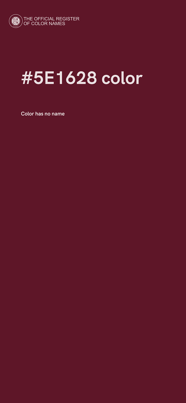#5E1628 color image