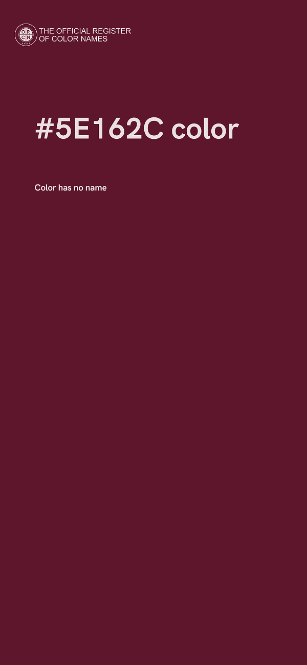 #5E162C color image