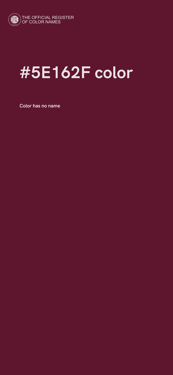 #5E162F color image