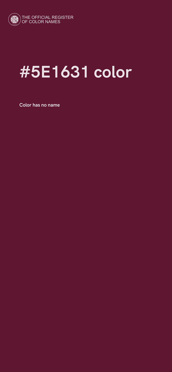 #5E1631 color image