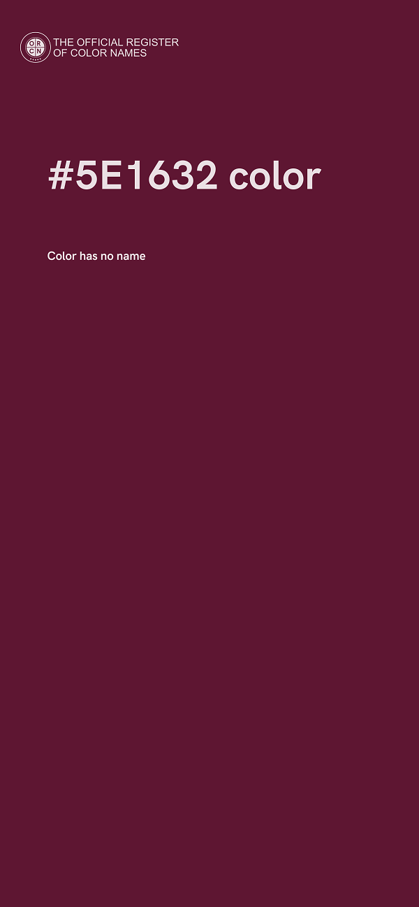 #5E1632 color image