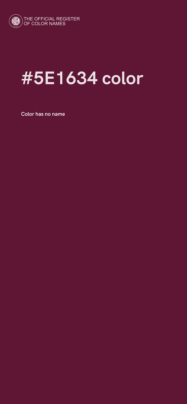 #5E1634 color image