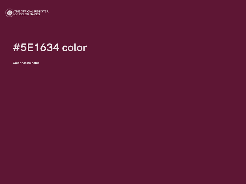 #5E1634 color image
