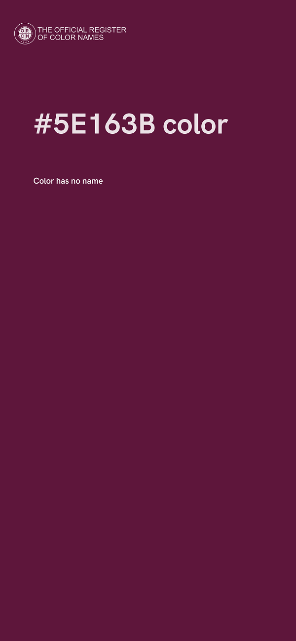 #5E163B color image