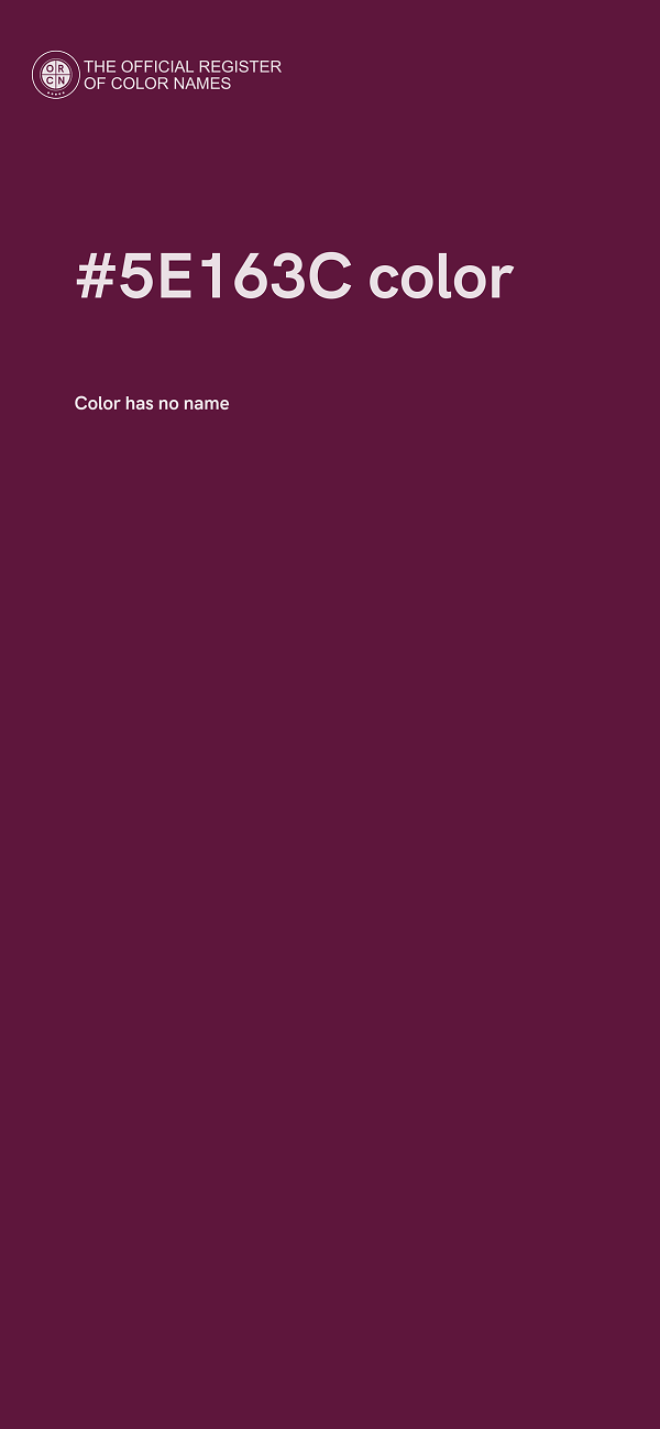 #5E163C color image