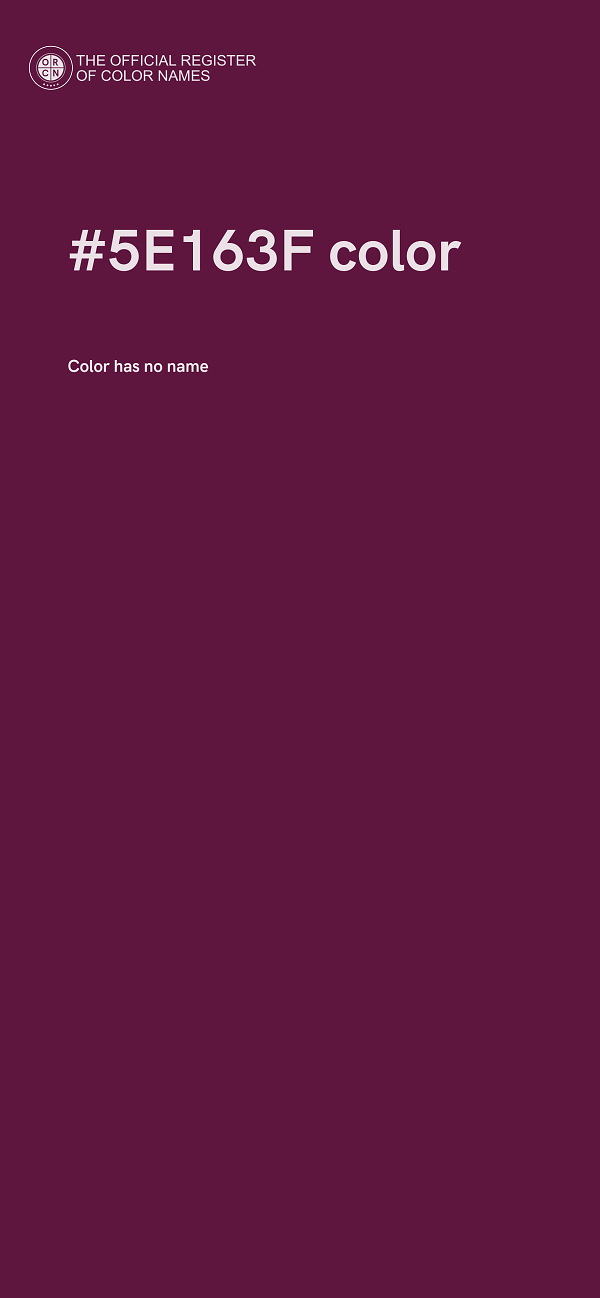 #5E163F color image