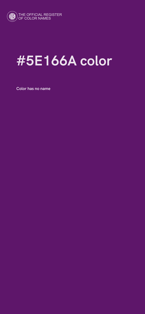 #5E166A color image