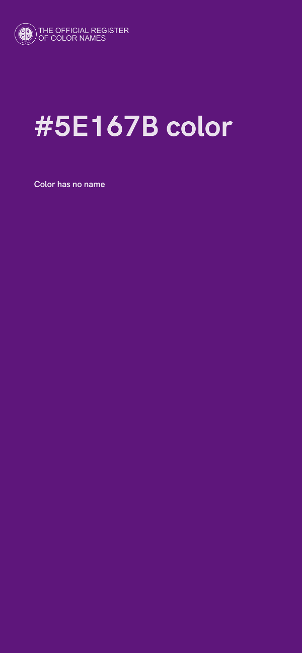 #5E167B color image