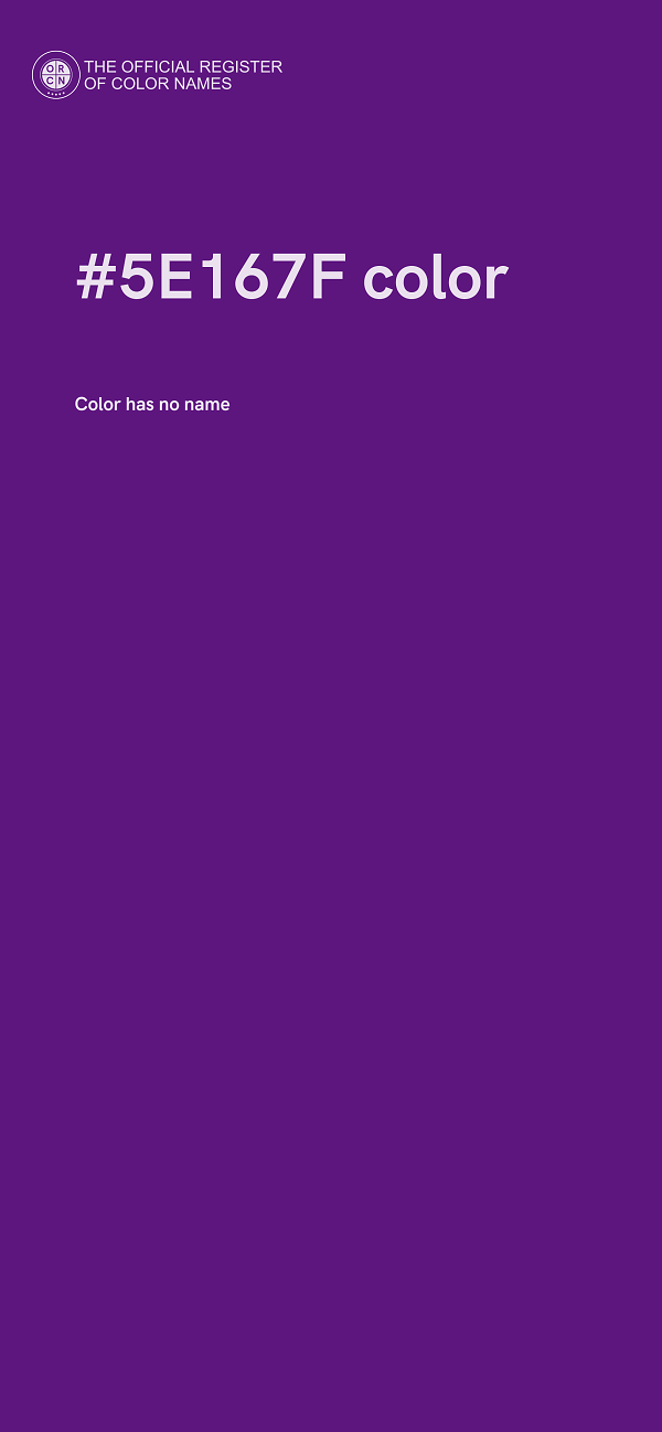 #5E167F color image