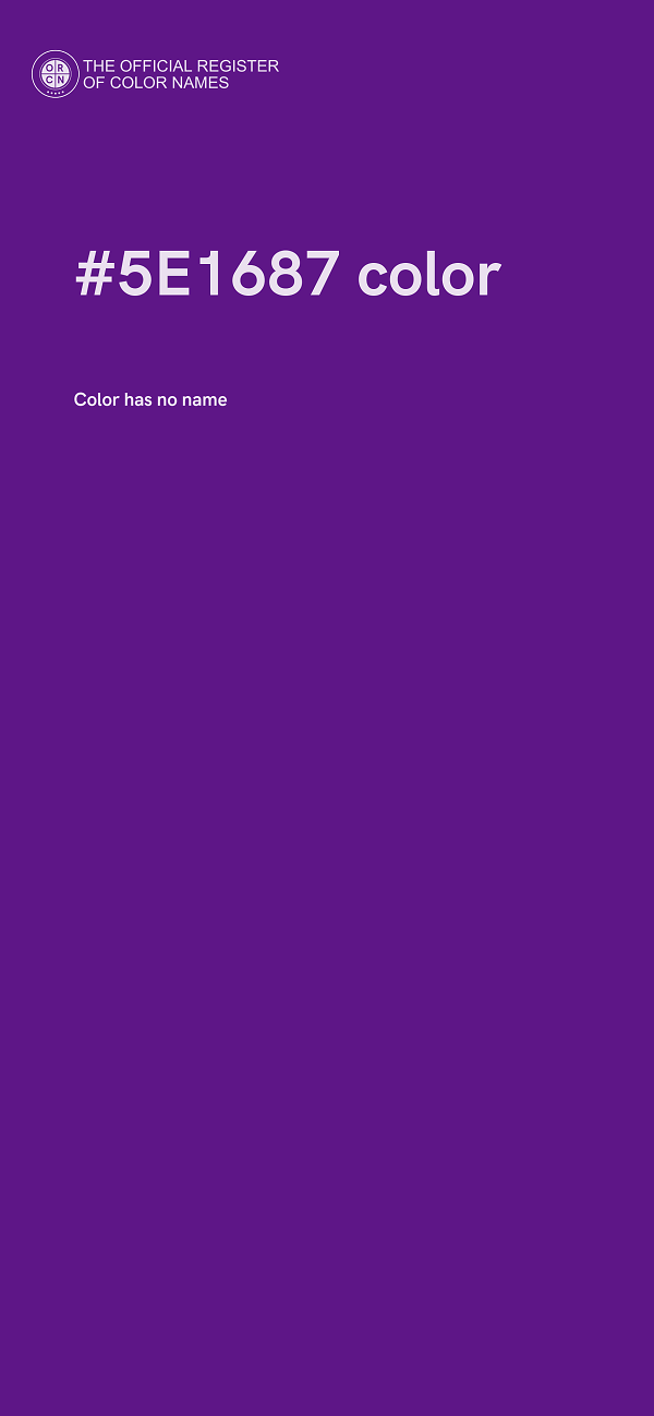 #5E1687 color image