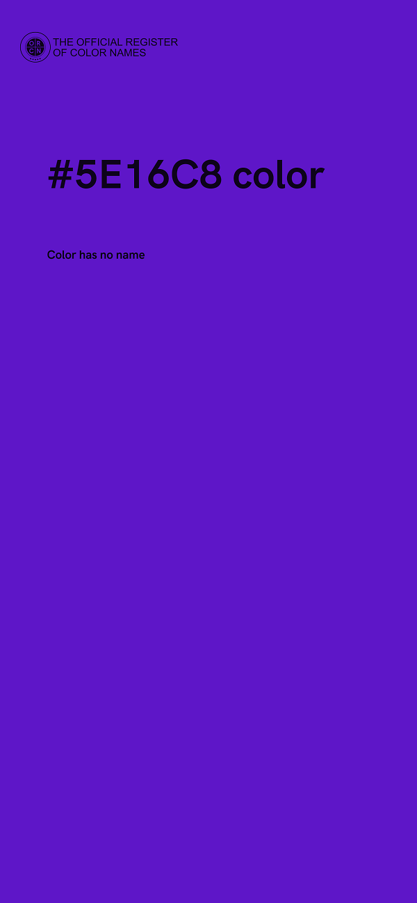 #5E16C8 color image