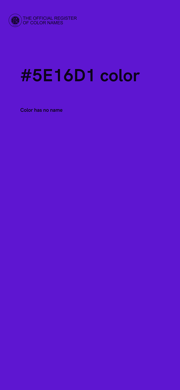 #5E16D1 color image