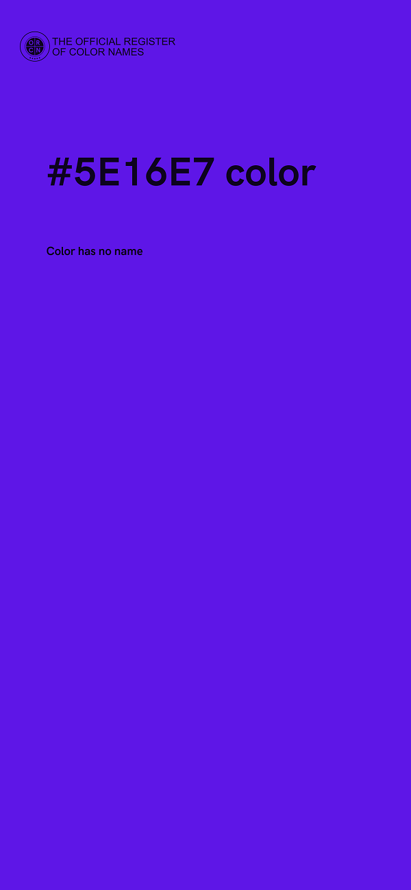 #5E16E7 color image