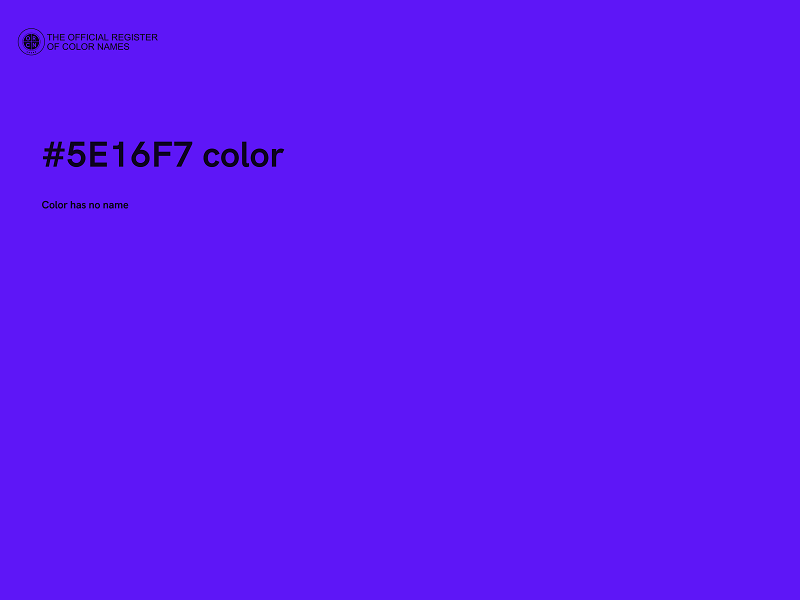 #5E16F7 color image