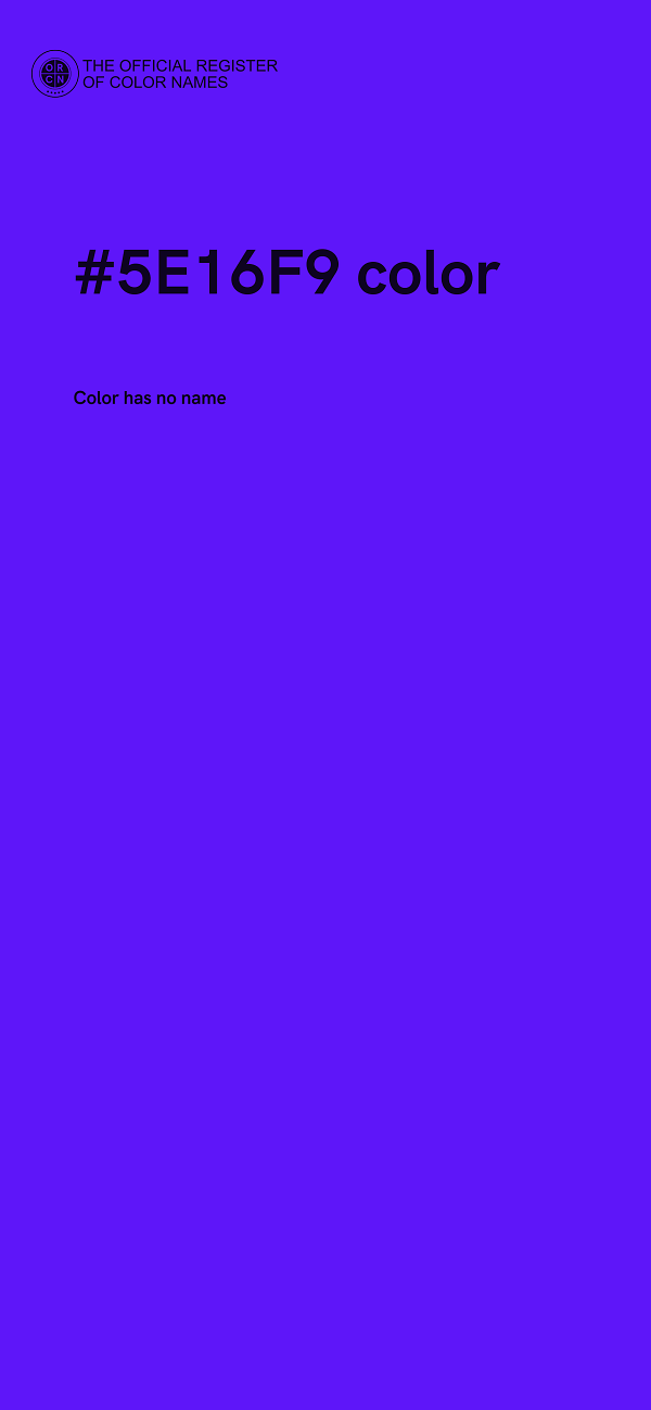 #5E16F9 color image