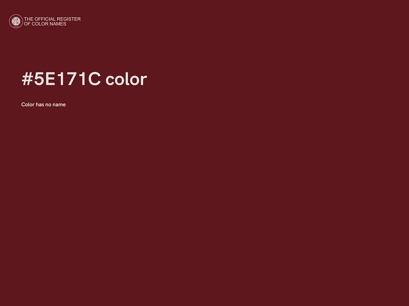 #5E171C color image