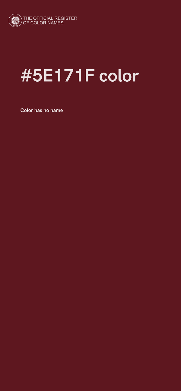 #5E171F color image
