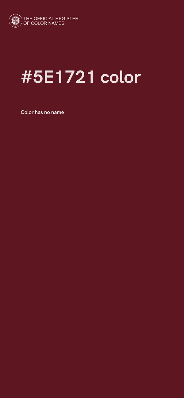 #5E1721 color image