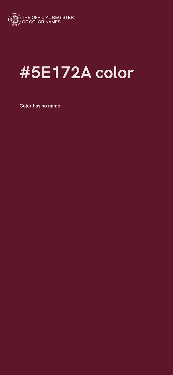 #5E172A color image