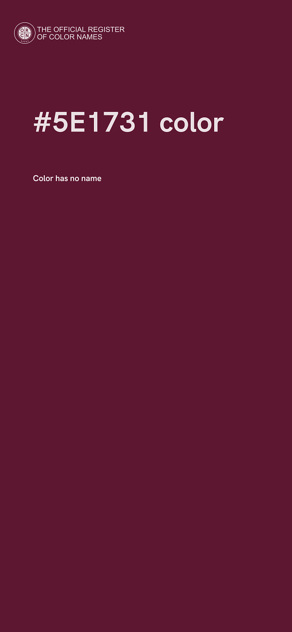 #5E1731 color image