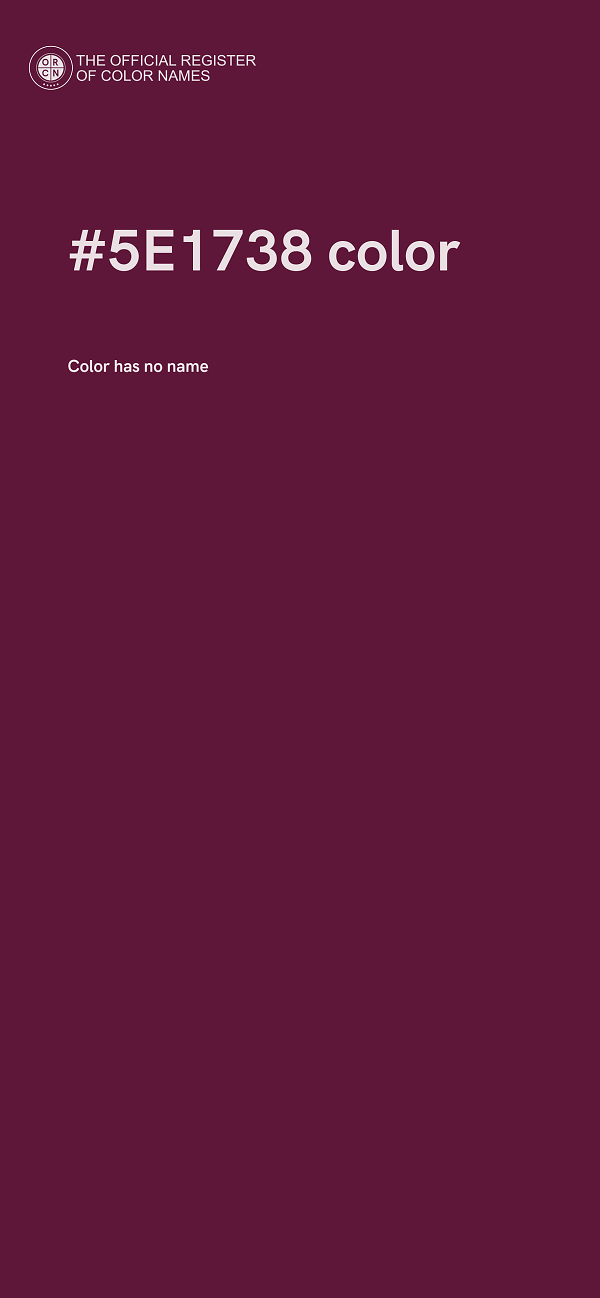 #5E1738 color image