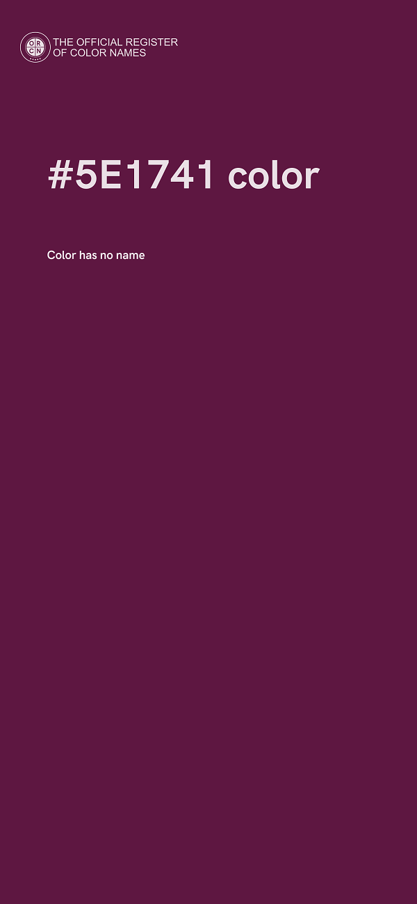 #5E1741 color image