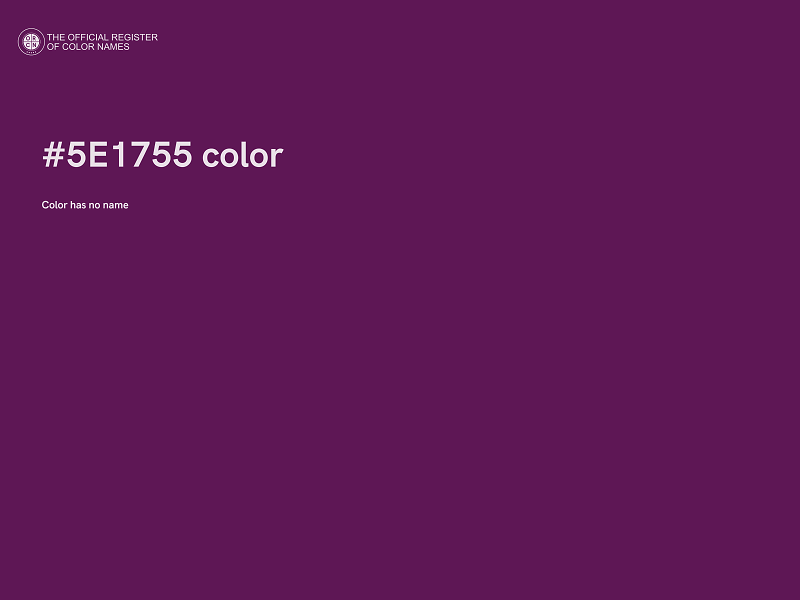 #5E1755 color image