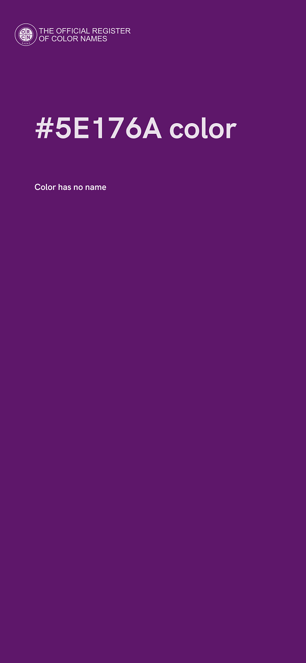 #5E176A color image