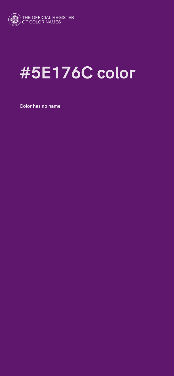 #5E176C color image