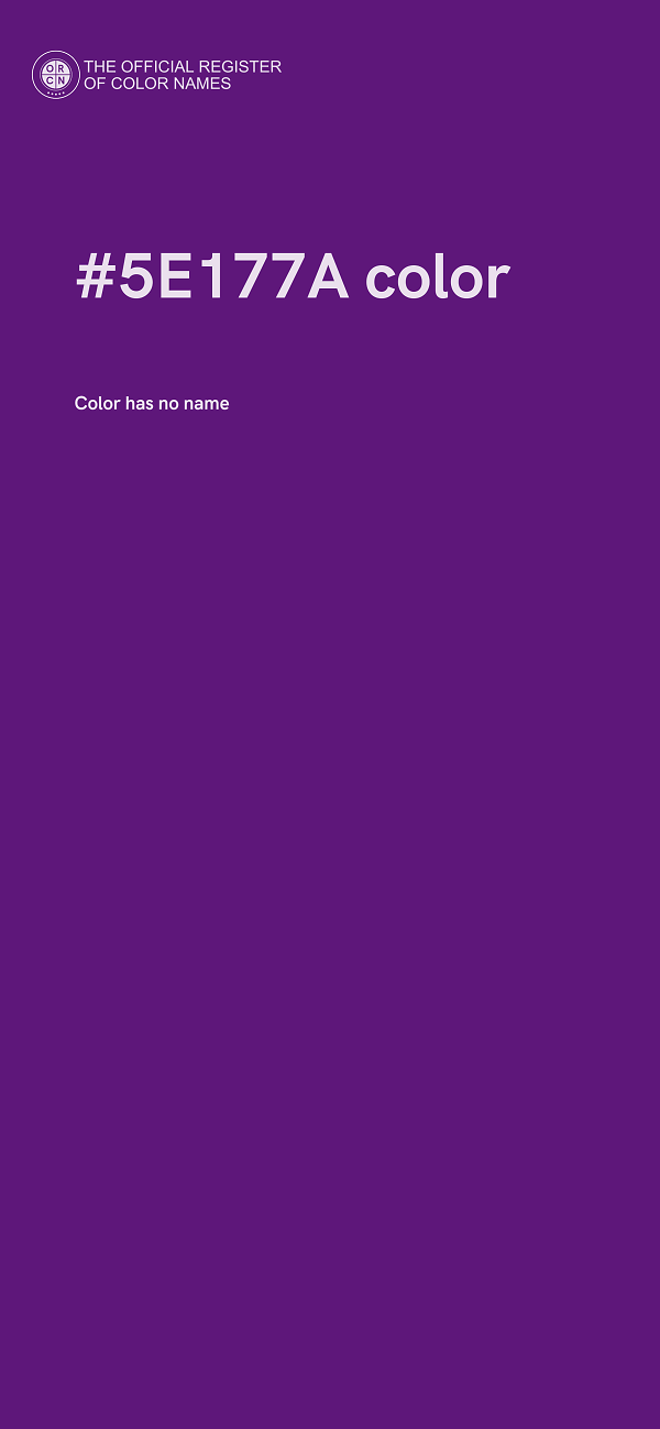 #5E177A color image