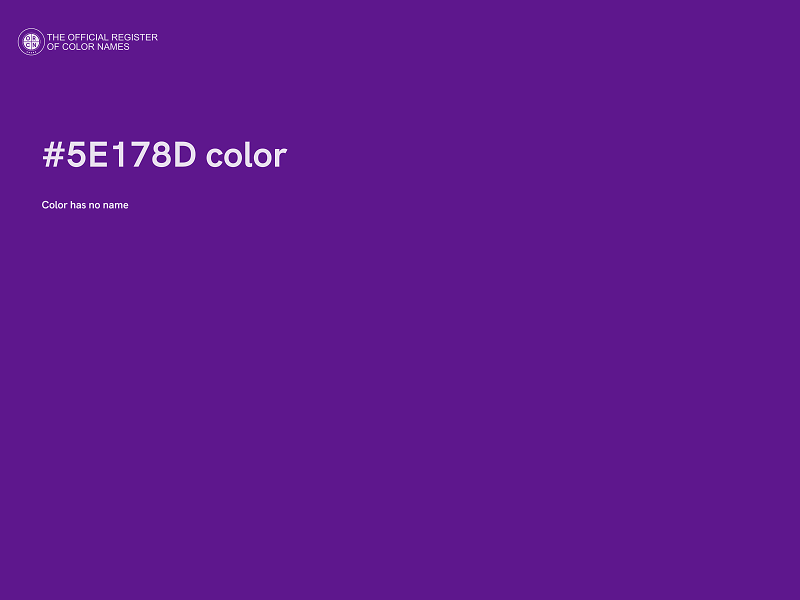 #5E178D color image