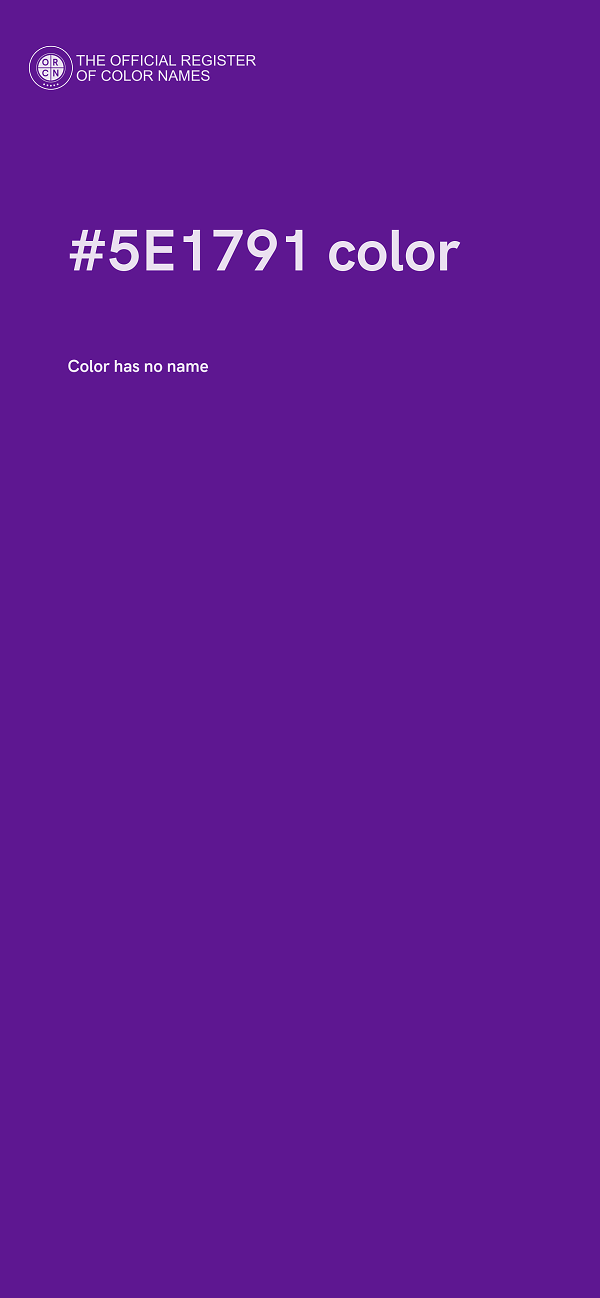 #5E1791 color image