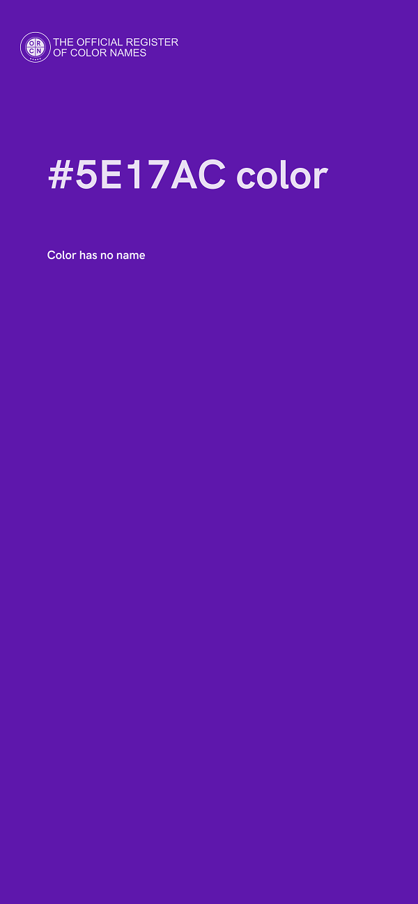 #5E17AC color image