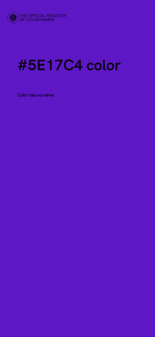 #5E17C4 color image