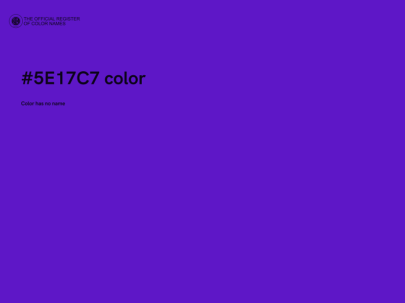 #5E17C7 color image