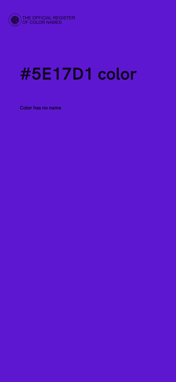 #5E17D1 color image